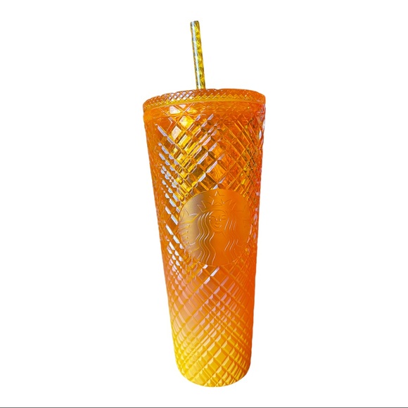Starbucks Accessories - Starbucks Mango Jeweled Ombre Cold Cup Tumbler 24oz Venti NWT